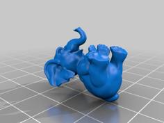 Cute Baby Elephant 3D Printer Model