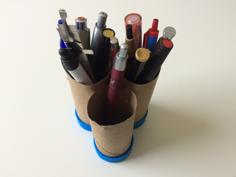 Paper Tube Pencil Holder Base 3D Printer Model