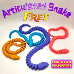 Articulated Snake 3D Printer Model