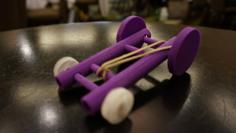 Rubberband Car 3D Design And Discovery Learning Project 3D Printer Model