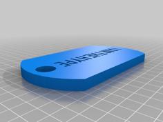 Max Dog Tag 3D Printer Model