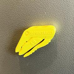 Dino Chip Clip With Embedded Magnets 3D Printer Model