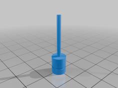 Nintendo Arcade Button E-clip Repair Shaft. 3D Printer Model