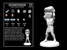 Stoneperson (18mm Scale) 3D Printer Model