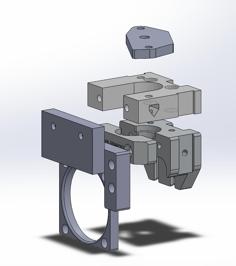 Mount System – Klemco E3D V6 Creality Mount To Orbiter V2.0 3D Printer Model