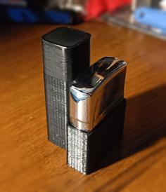 Zippo And Rolled-up Cigarette Case 3D Printer Model