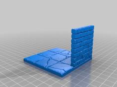 Tilescape™ DUNGEONS Open Wall Tiles (Left And Right) 3D Printer Model