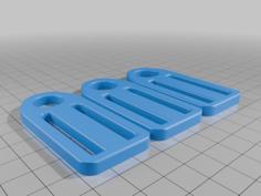 D-ring Mounter For Work Etc. Belts, With Carabiner Hole (作業ベルト等用 D環止め カラビナ穴付) 3D Printer Model