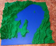 Wellington Harbour Topo 3D Printer Model