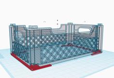 Shelf Crate Retaining Bracket 3D Printer Model