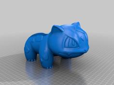 Ivysaur Planter + Drainage Holes 3D Printer Model