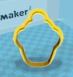 Cupcake Cookie Cutter 3D Printer Model