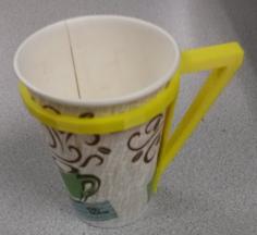 Paper Cup Holder For Hot Liquids (like Cocoa, Cider, Coffee, And Tea) 3D Printer Model