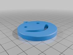 Awkward Happy Face KeyChain 3D Printer Model