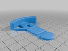 Disc Golf Disc Wall Mount Screw Or Command Strip 3D Printer Model