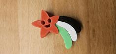 Star In Palestinian Colors 3D Printer Model