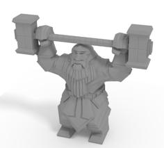 Dwarven Paragon Statue 3D Printer Model