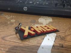 Xmen Key Chain 3D Printer Model