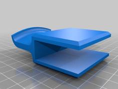 Headphones Shelf Hook 3D Printer Model