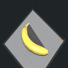 Low Poly Banana 3D Printer Model