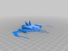 Futuristic Fighter Plane 3D Printer Model