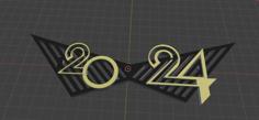 2024 New Years Shades 3D Printer Model