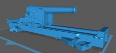 30 Pounder Parrott Rifle On Pivot Carriage 3D Printer Model