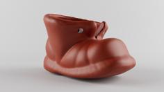 Shoe Shaped Pot 3D Printer Model