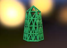 Xmas Hexagonal Pyramid Ornament Vol.01 3D Printer Model