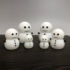 Snow Man (Soft And Fluffy) 3D Printer Model