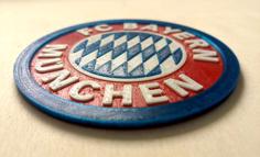 FC Bayern München Untersetzer / Coaster (Multimaterial) 3D Printer Model