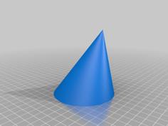 Cone Oblíquo 3D Printer Model