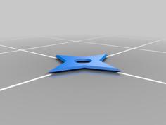 4 Point Shuriken 3D Printer Model