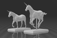 Unicorns 28mm Miniatures 3D Printer Model