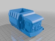 Garbage Vehicle With Duplo Base 3D Printer Model