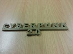 Cyberpunk V2.0 Logo And Logo Stamp 3D Printer Model