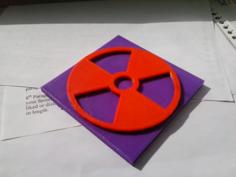 Tactile Radiation Symbol 3D Printer Model