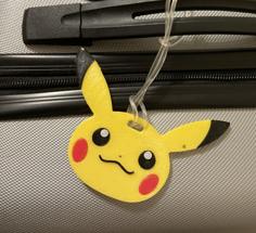 Pokemon Center Pikachu Luggage Tag 3D Printer Model