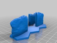 Frosthaven Snow Wall With Removeable Door 3D Printer Model