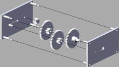 64:1 Gearbox V.1.0 3D Printer Model