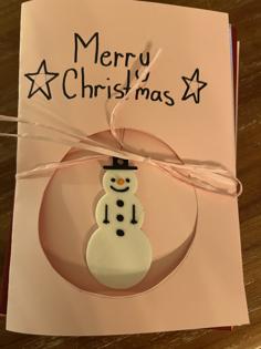 Snowman Card And Tree Ornament 3D Printer Model