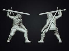 Witcher Geralt Of Rivia 3D Printer Model