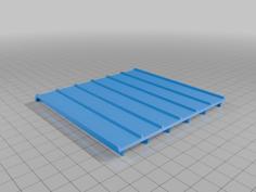 Roof For Tyco US1 Fire House And Crate Loader 3D Printer Model