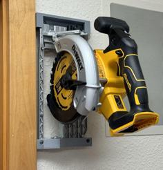 Wall Mount For Dewalt 6.5″ Circular Saw (DCS565) 3D Printer Model