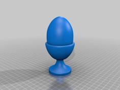 Egg In A Holder 3D Printer Model