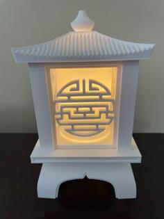 Japanese Garden Lantern With Swappable Panels 3D Printer Model