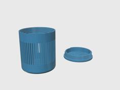 Silica Gel Container (for Filament Spool) 3D Printer Model