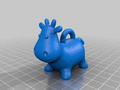 Cow Key Ring Remix 3D Printer Model