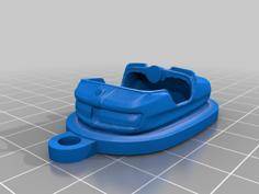 AutoScooter Bumpercar Keychain 3D Printer Model