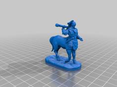 Centaur Barbarian 3D Printer Model